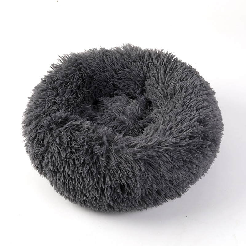 Pet's Round Shaped Fluffy Bed