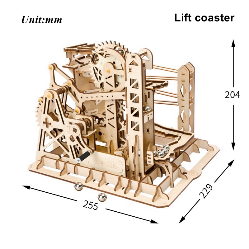 DIY Waterwheel Wooden Model Puzzle