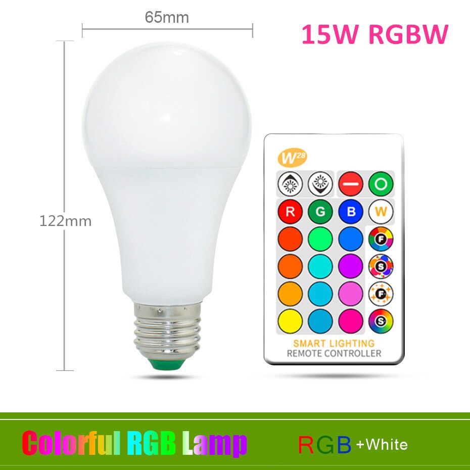 15W RGB, White